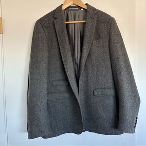 Ben Sherman Plectrum Charcoal Gray Blazer Men's